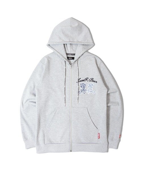JACKROSE｜LUXE/R /ラグジュ 46222-Wベアー・ZIPパーカー(MENS