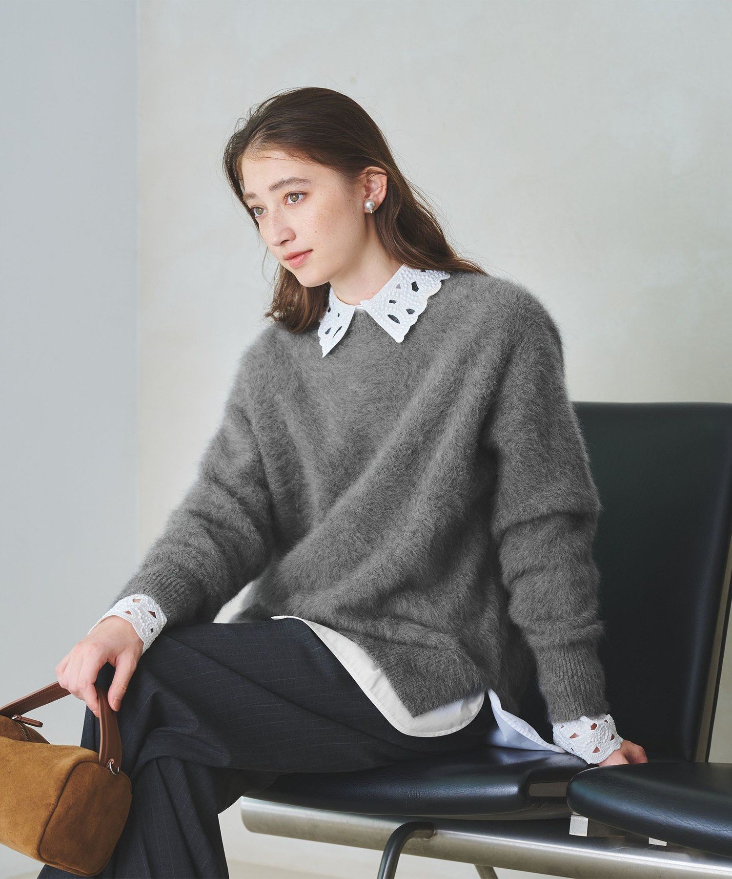 UNITED ARROWS｜フォックスカシミヤ クルーネック ニット | Rakuten