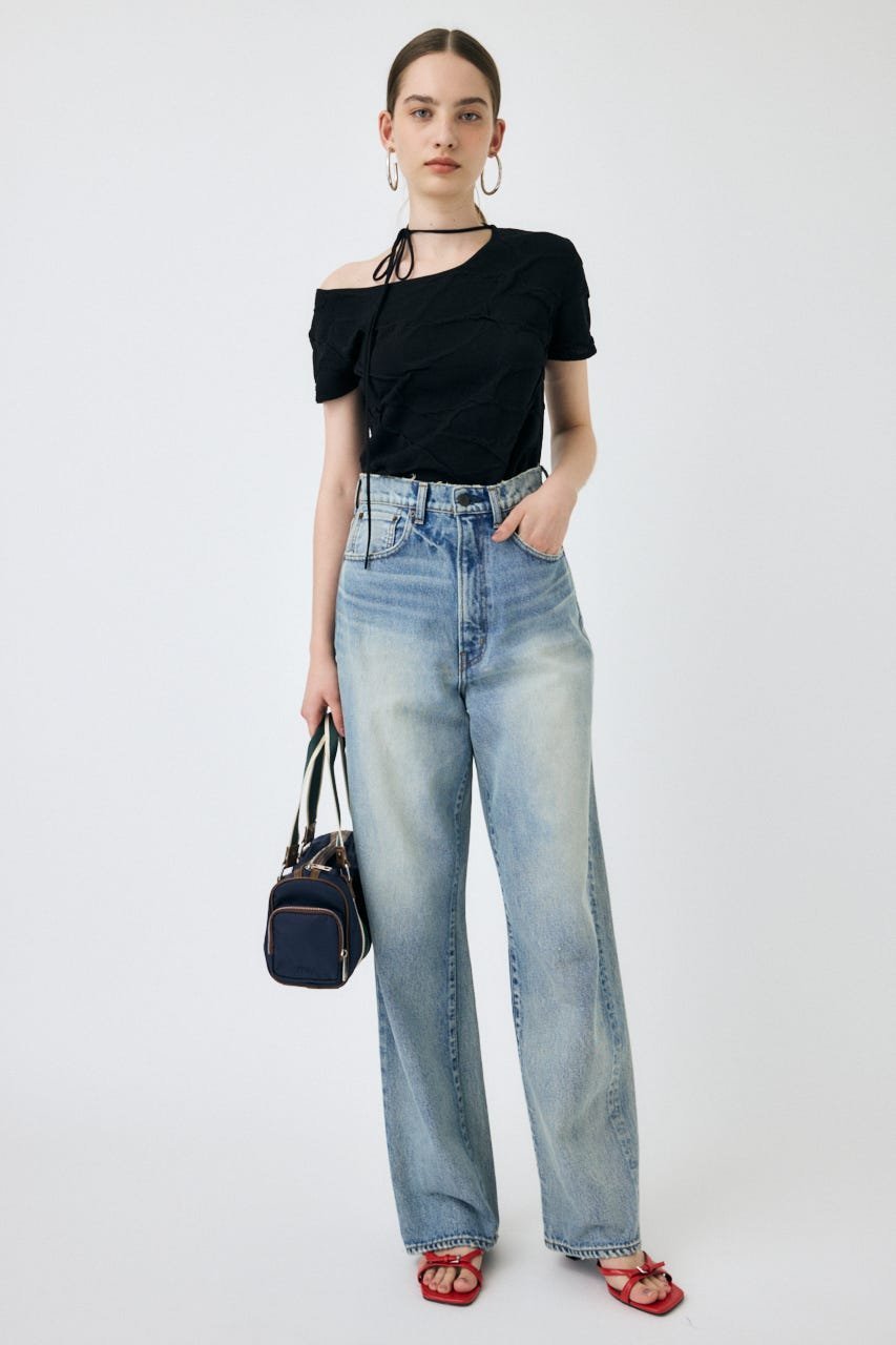 moussy｜HW DAMAGE LOOSE STRAIGHT | Rakuten Fashion(楽天