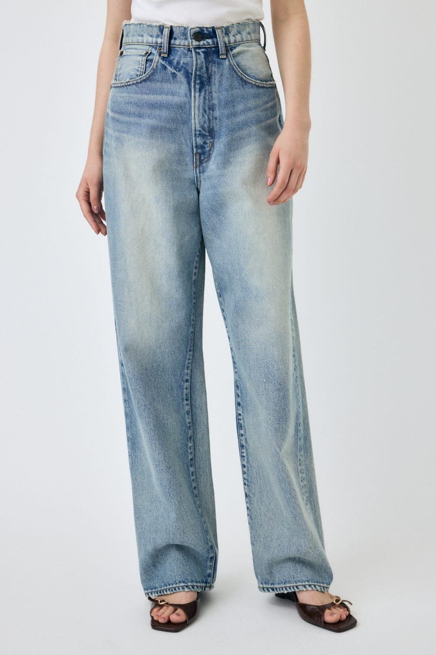 moussy｜HW DAMAGE LOOSE STRAIGHT | Rakuten Fashion(楽天