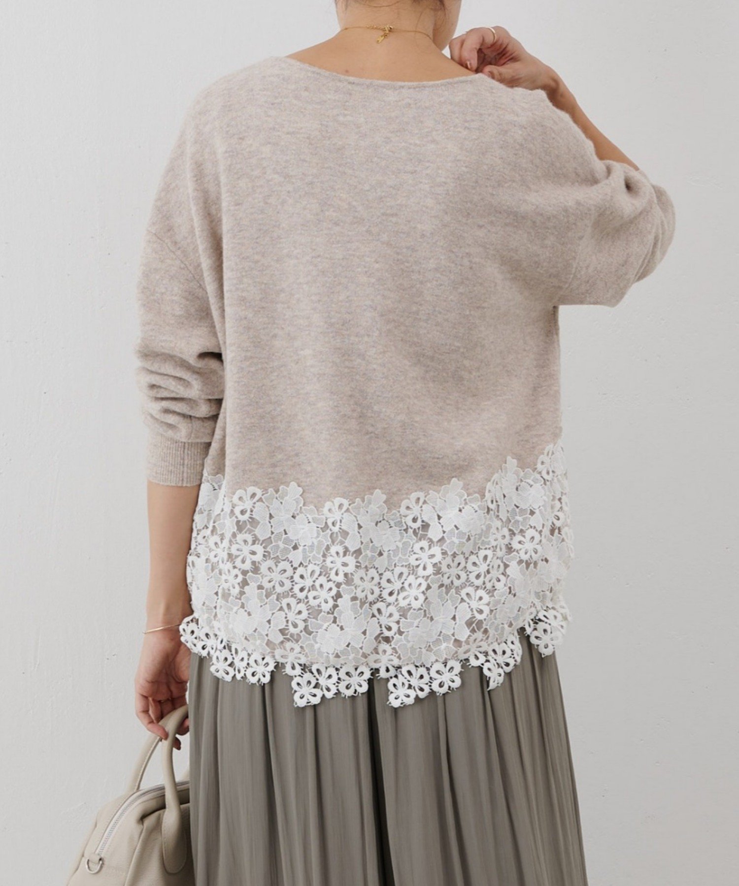 BEARDSLEY｜裾レースニット | Rakuten Fashion(楽天ファッション／旧
