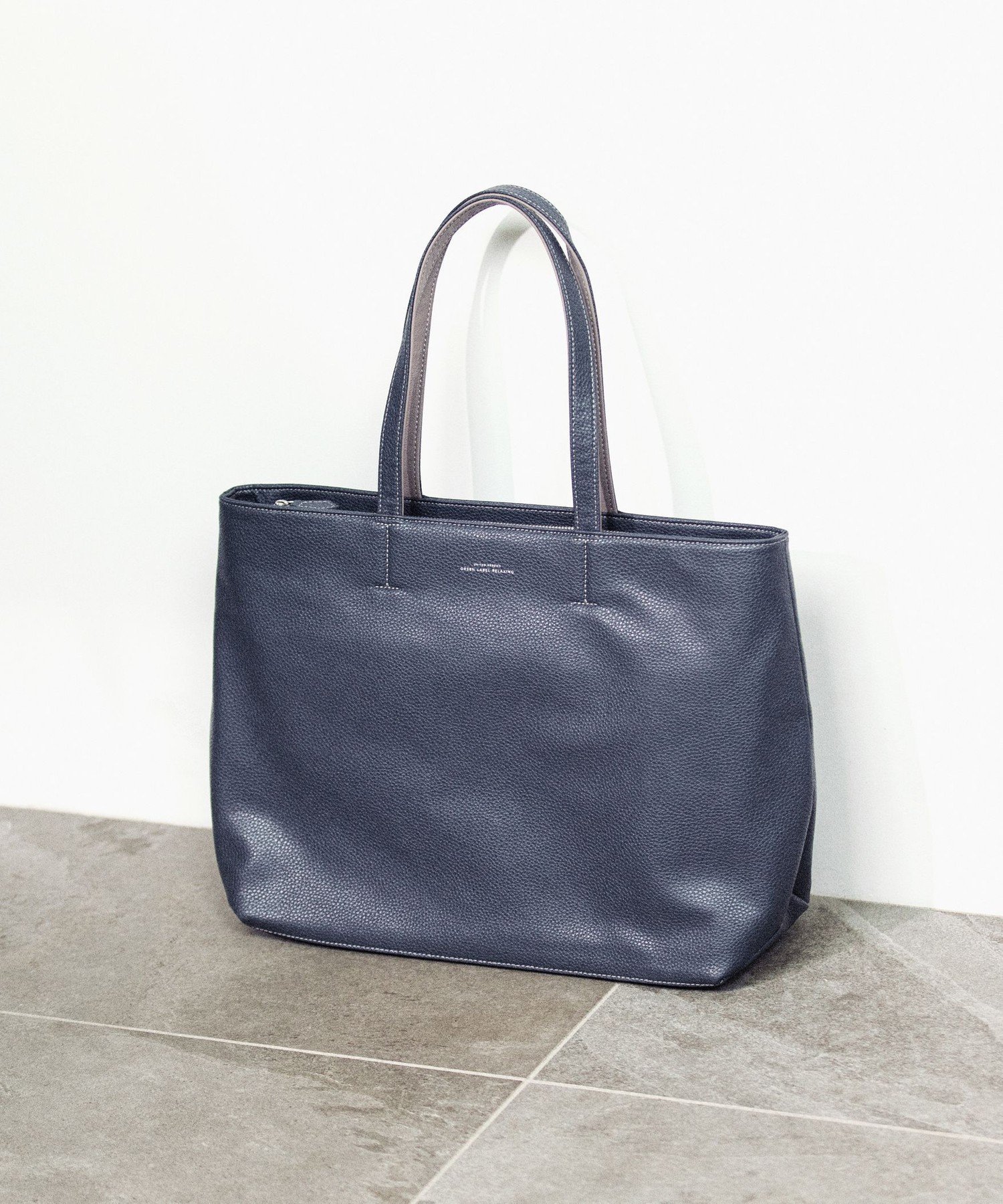 UNITED ARROWS green label relaxing｜シボ レザーライク ジップ