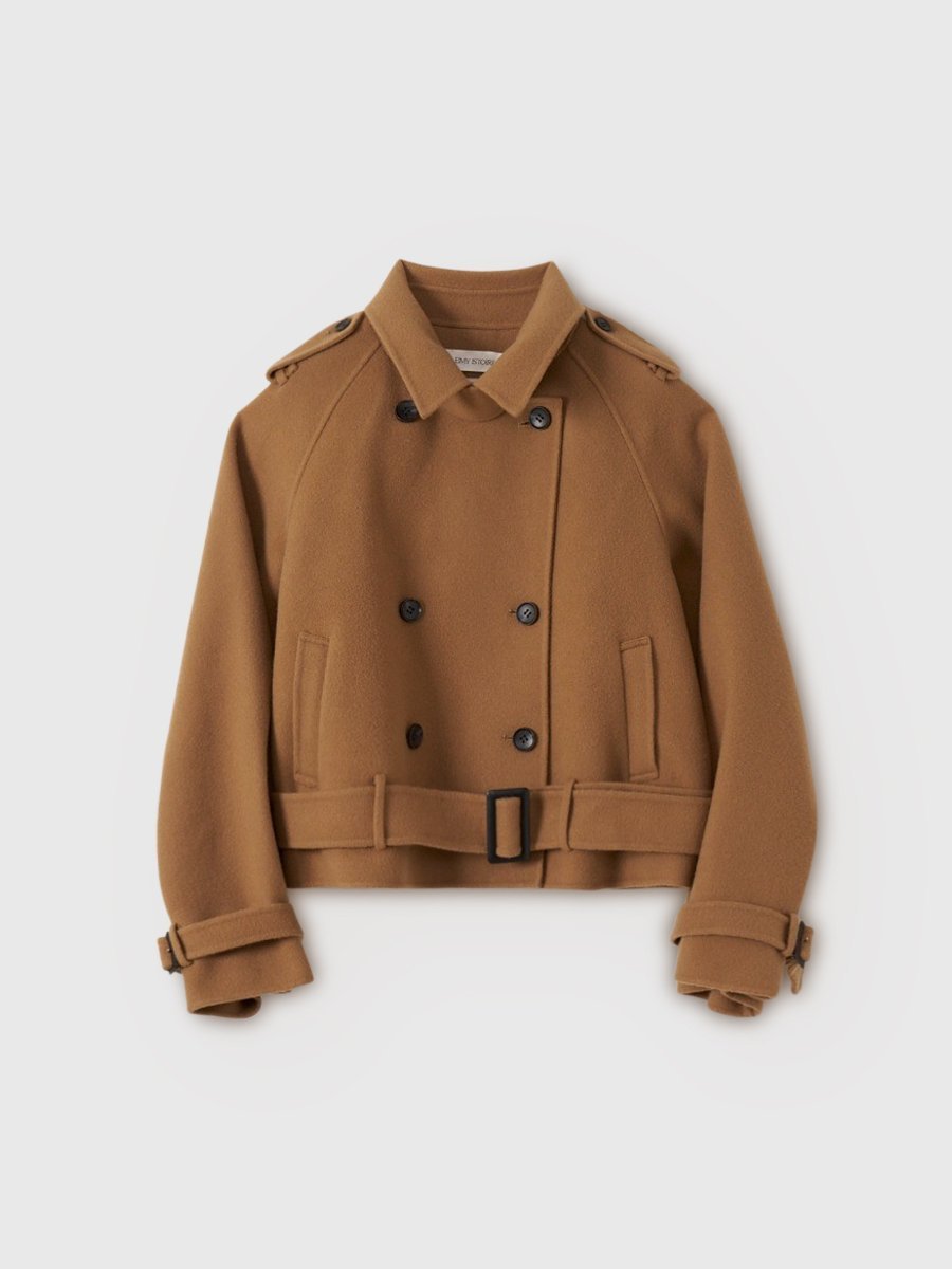 EIMY ISTOIRE｜ウールショートトレンチコート | Rakuten Fashion(楽天