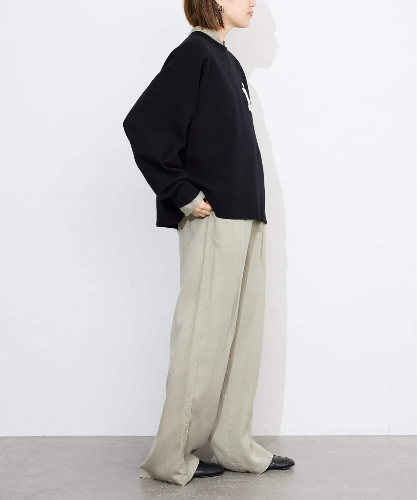 SLOBE IENA｜《WEB限定カラー有り/追加3》サガラ刺繍スウェットライク