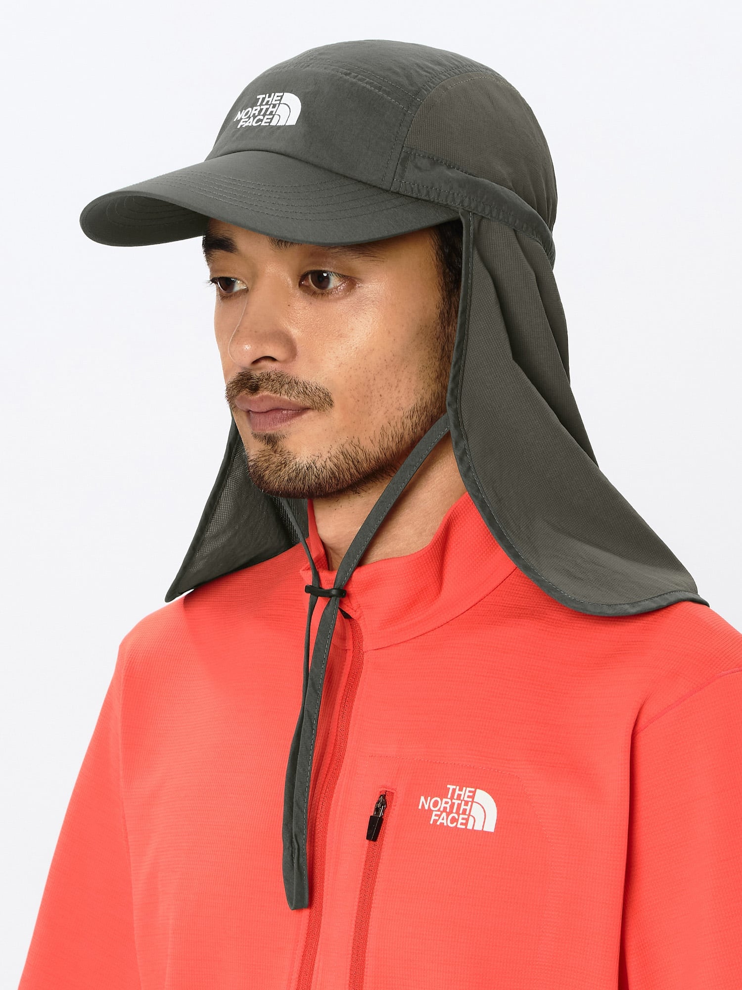 AIGLE｜UVカット 撥水 サンシールドサファリキャップ 2WAY ジェット