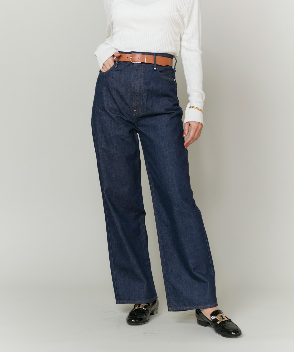 INED｜《SUPERIOR CLOSET》別注ハイライズストレートデニム《upper