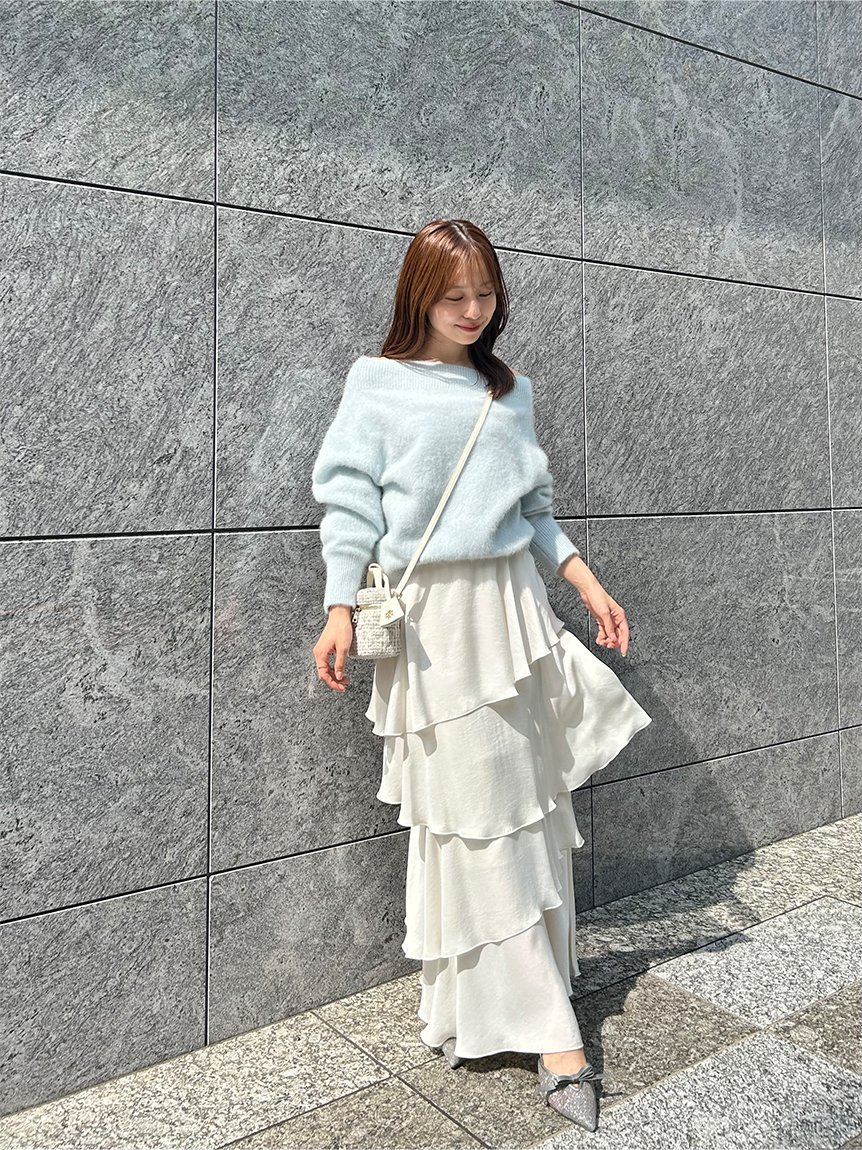 SNIDEL｜フォックスアルパカオフショルプルオーバー | Rakuten Fashion