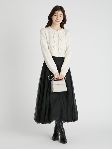 CELFORD｜リボンモチーフケーブルニットプルオーバー | Rakuten