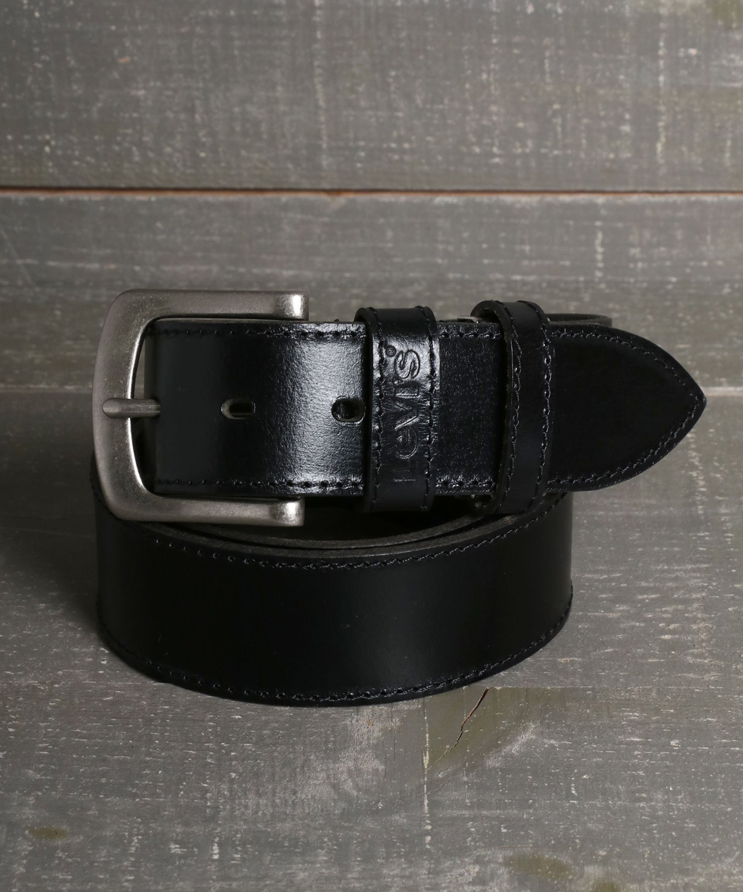 marukawa｜Levi's リーバイス ベルト メンズ レザー 本革 ダブルループ