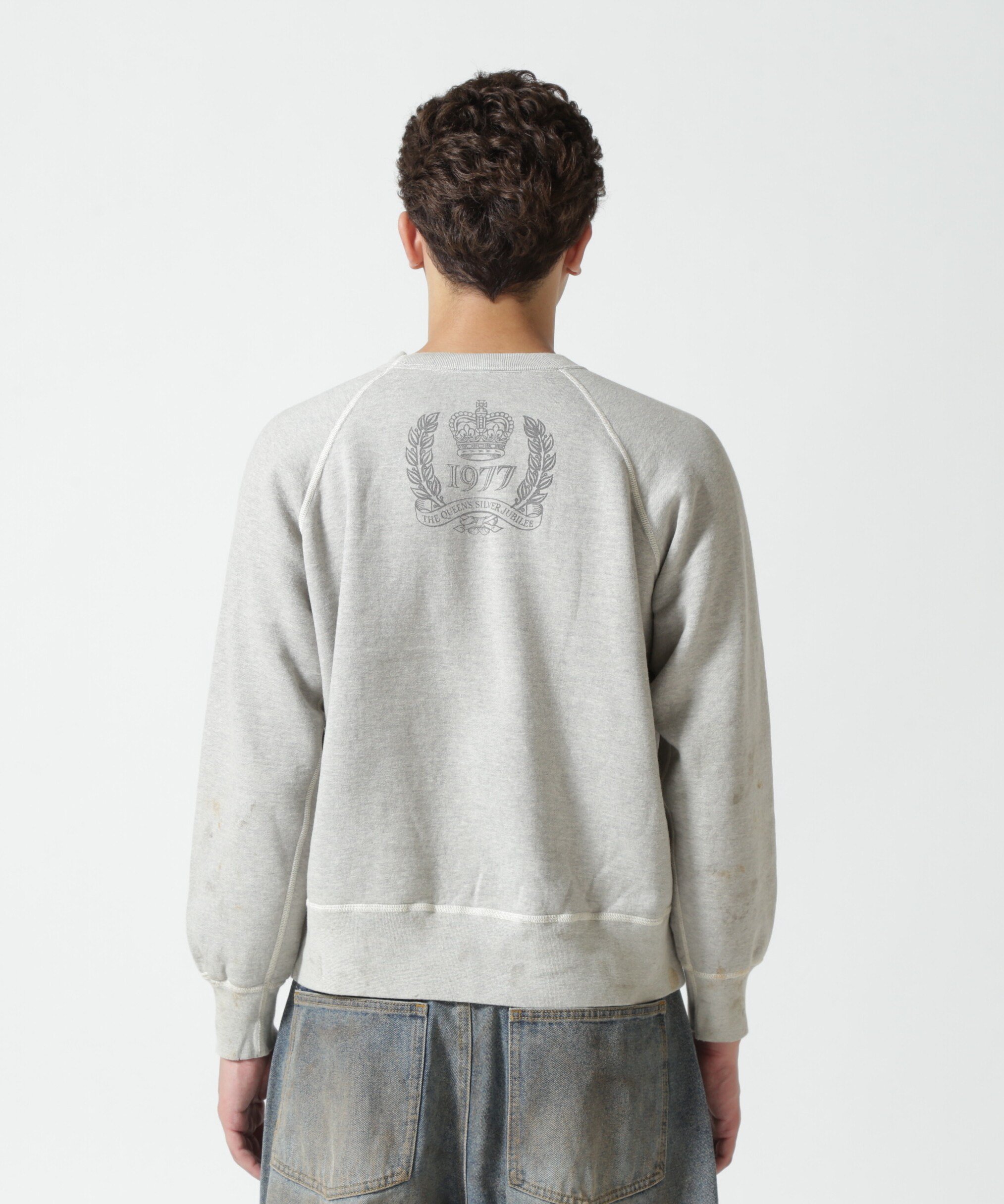ROYAL FLASH｜SAINT MICHAEL/セントマイケル/SP_CREW SWEAT/QUEEN/GRAY