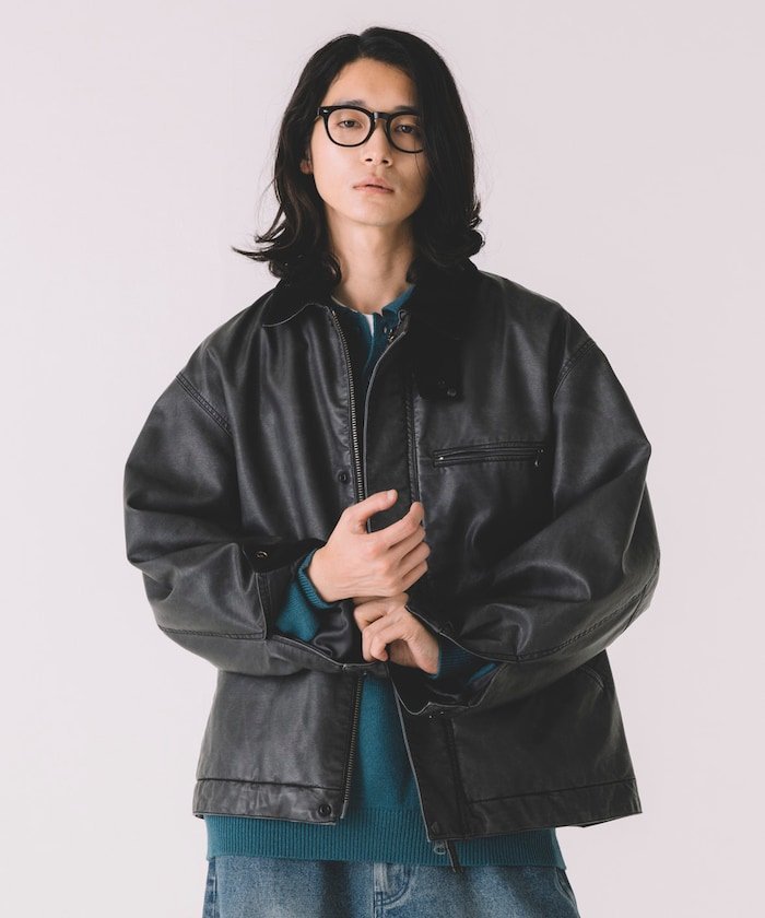 FREAK'S STORE｜ヴィーガン レザー ワークジャケット 24AW | Rakuten