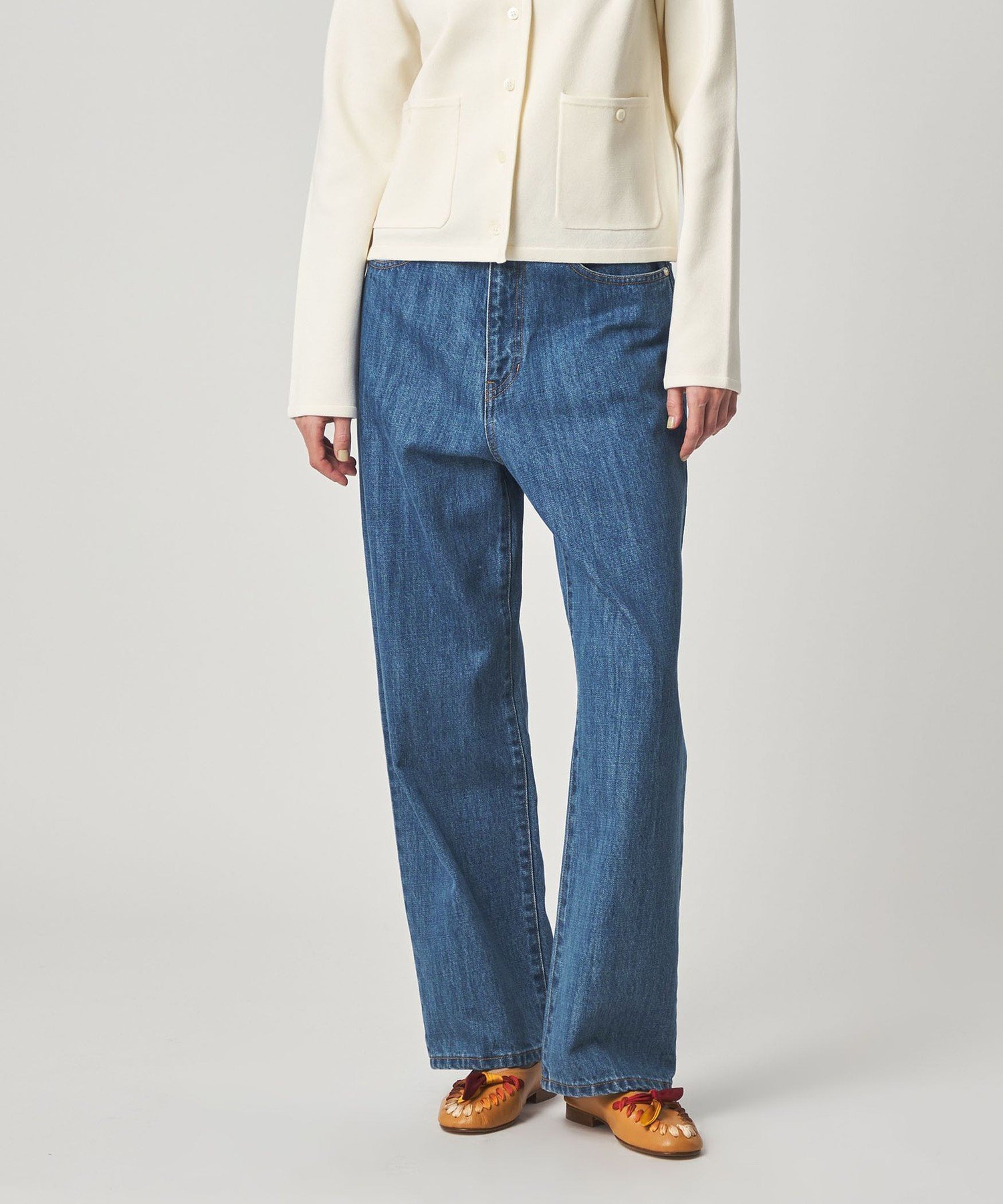 1/26までのお値下げ＜Steven Alan＞コットンデニム ストレートパンツ Steven Alan＞コットン デニム ストレート パンツ