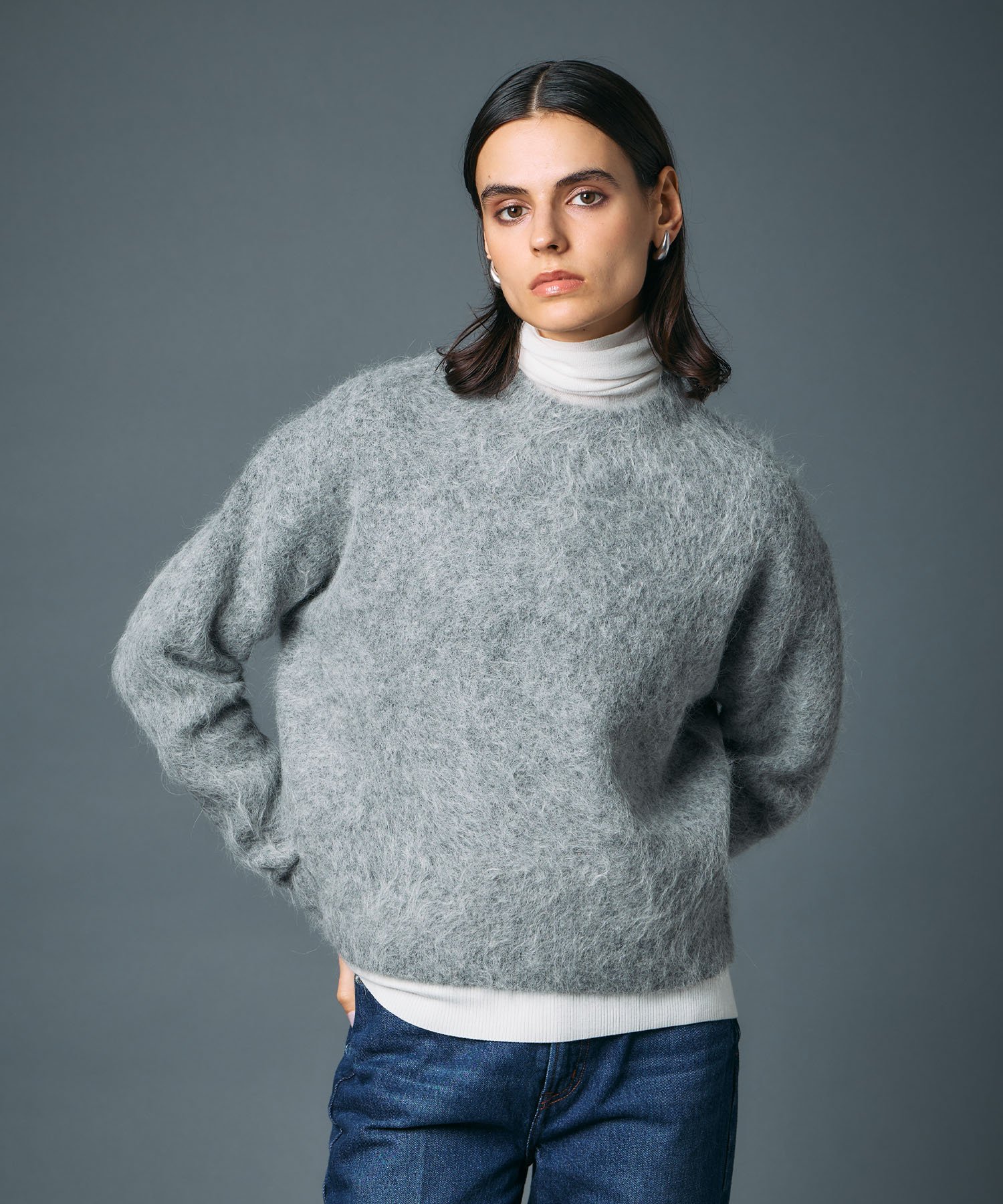 N.O.R.C｜アルパカシャギーニットプルオーバー | Rakuten Fashion(楽天