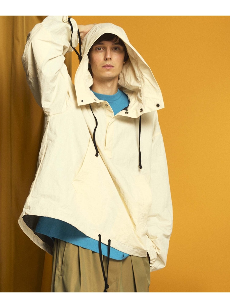 楽天市場】MAISON SPECIAL Washed Nylon Prime-Over Anorak Hoodie