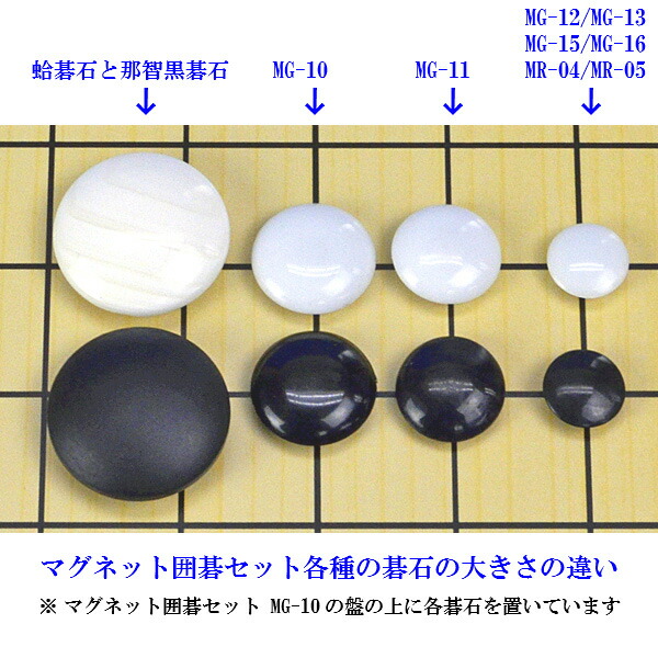 楽天市場】マグネット囲碁セット MG12 碁石正数 囲碁盤サイズ横24cm×縦