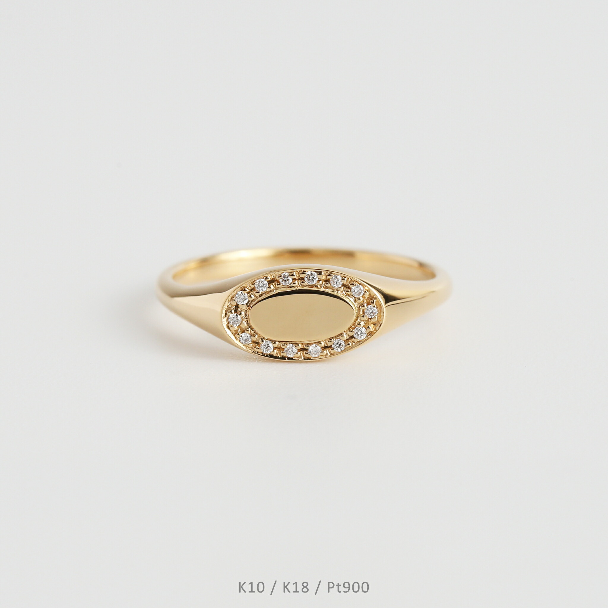 楽天市場】【Signet Ring / Diamond】 K10/K18/Pt900 ダイヤモンド
