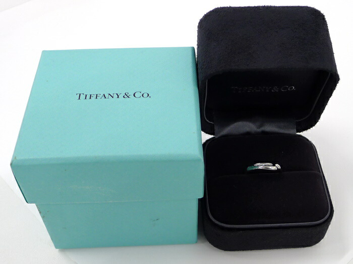 楽天市場】Tiffany＆Co. オープンハート バンドリング Pt950 プラチナ