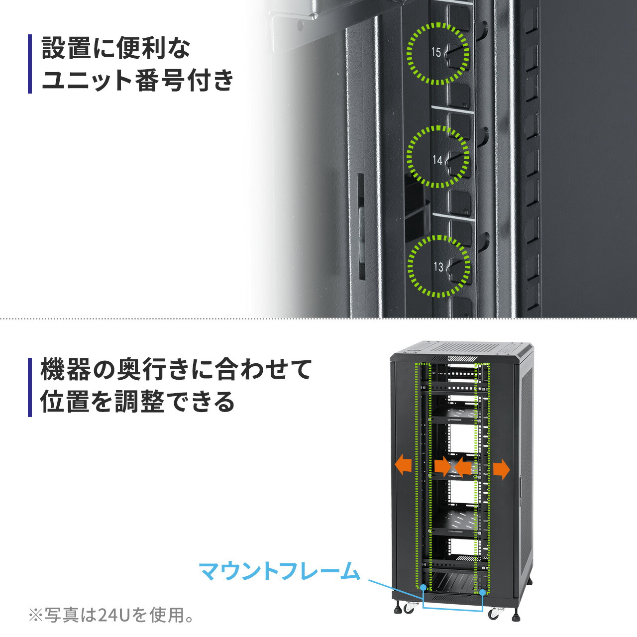 楽天市場】サーバーラック 19インチ 18U 24U 中型 奥行60cm メッシュ