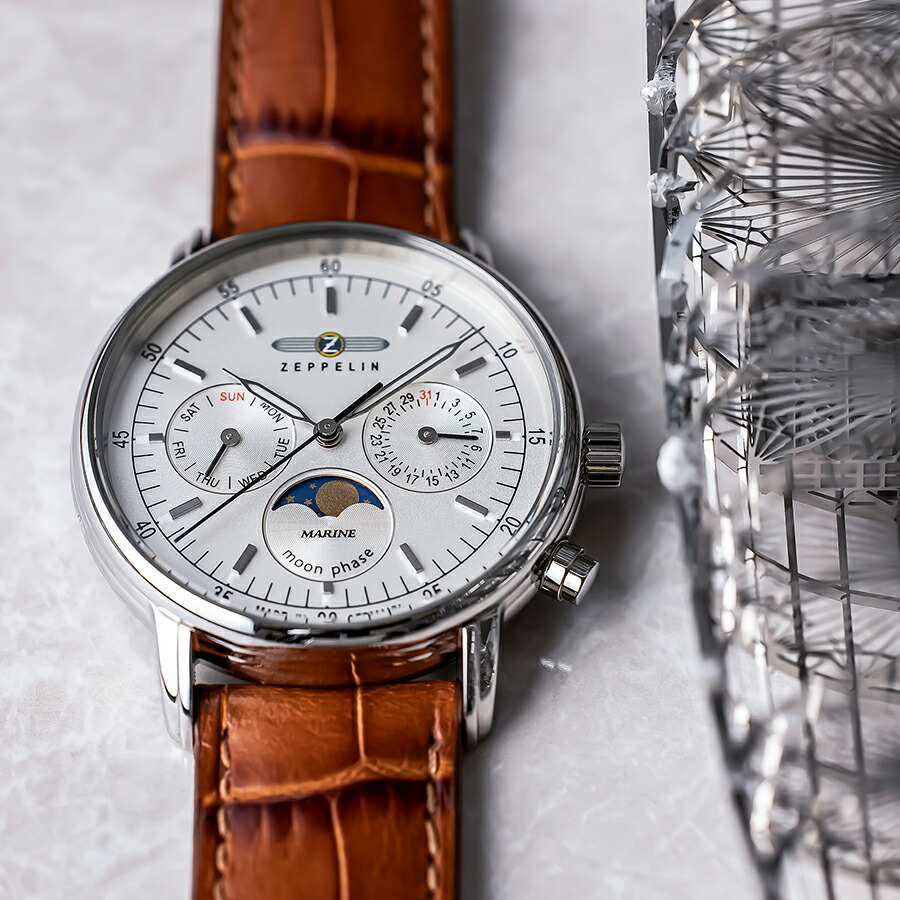 楽天市場】ツェッペリン マリーネ 36mm ムーンフェイズ 日本限定モデル