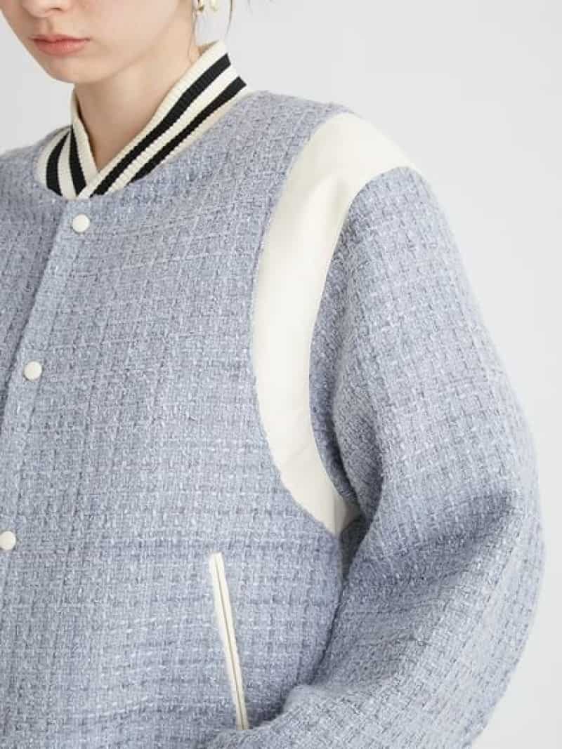 楽天市場】【SALE／20%OFF】バイカラーツイードスタジャン FURFUR