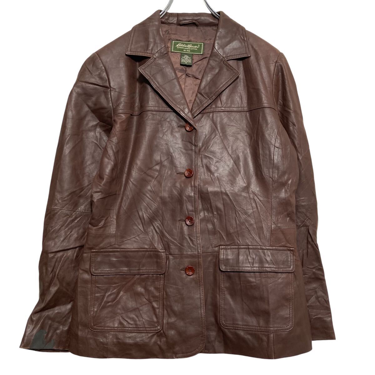 楽天市場】【中古】【古着】 Eddie Bauer レザー ジャケット M