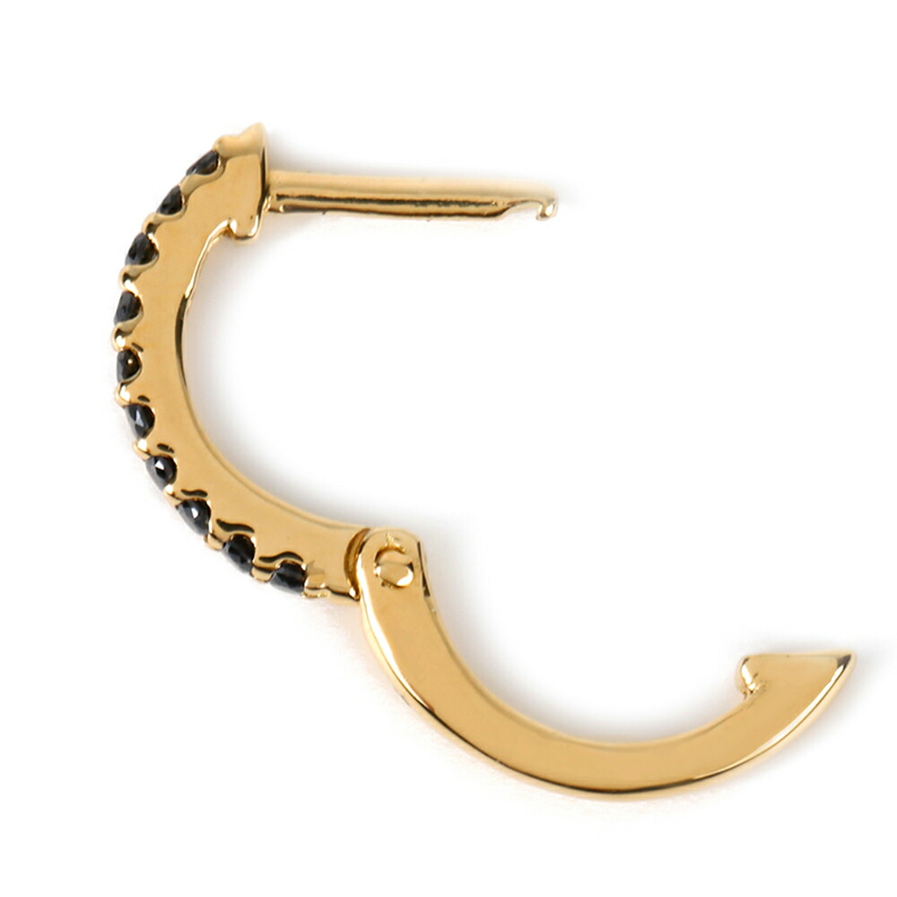 楽天市場】18金 ピアス メンズ フープ 18k イエローゴールド