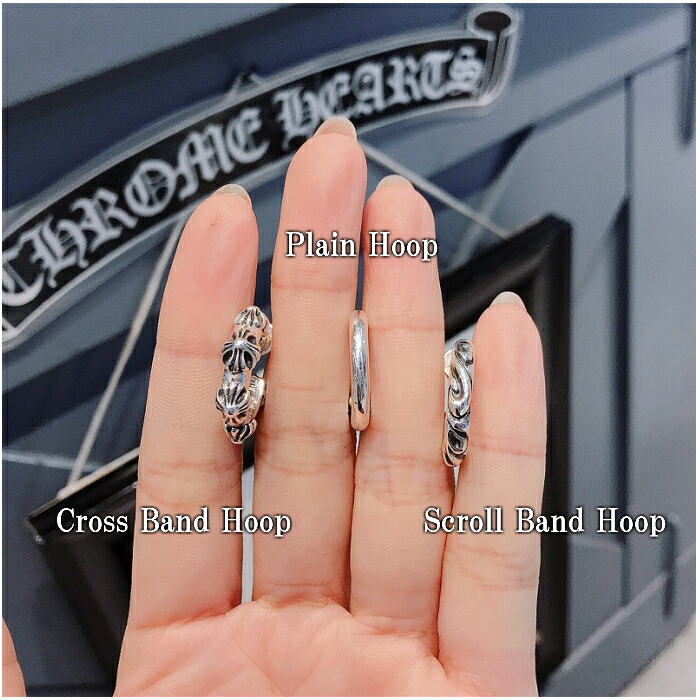 楽天市場】【CHROME HEARTS クロムハーツ】CH Cross Band Hoop Earring