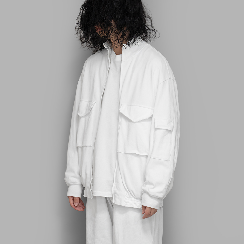 COMOLI / コットンジャージ G8ジャケット (White) | twelve