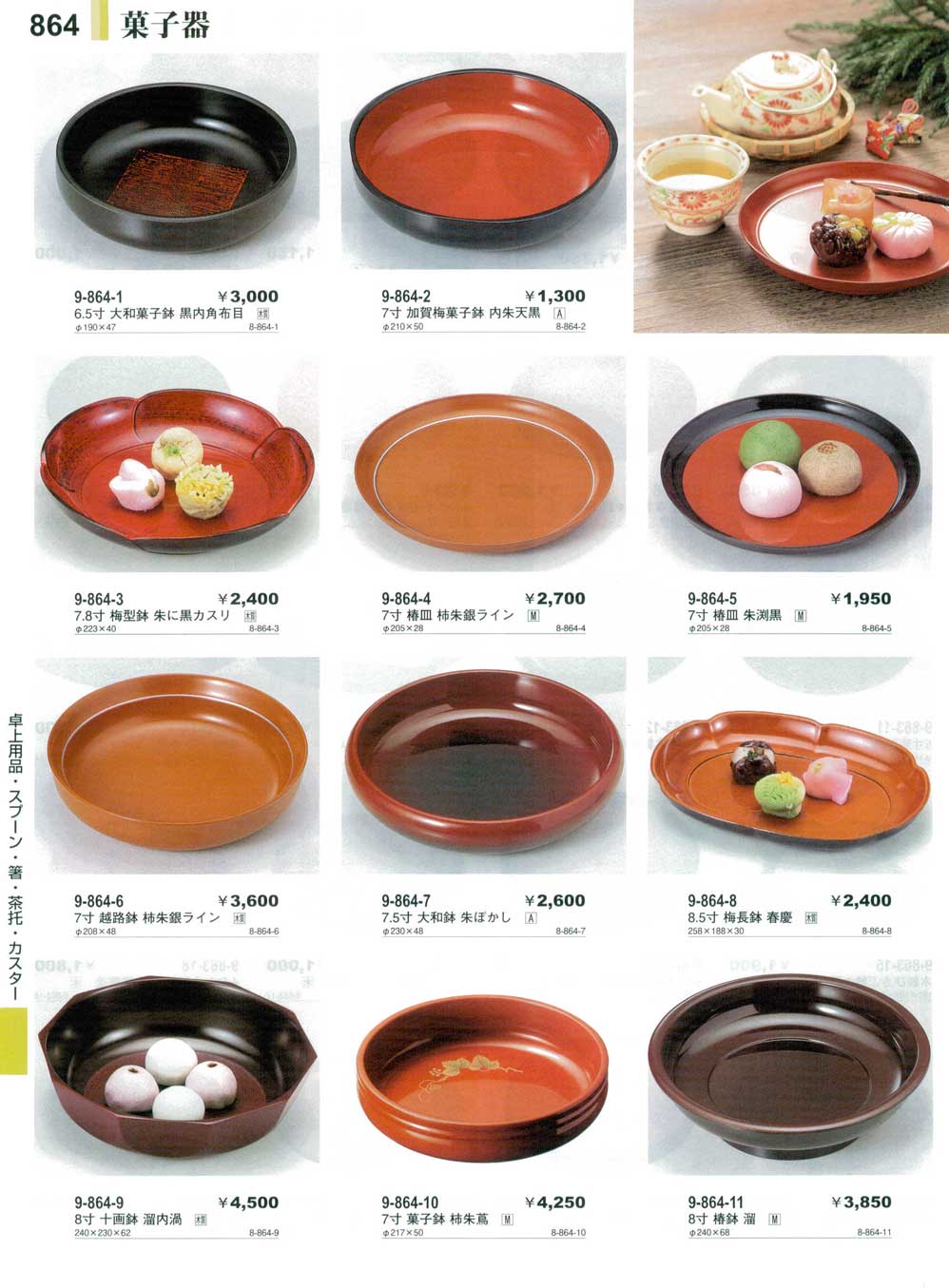 食器 菓子器やすらぎ27－864ページ