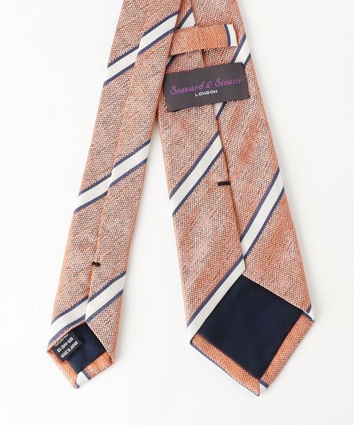 Seaward & Stearn＞8.0cm ストライプ4 ネクタイ