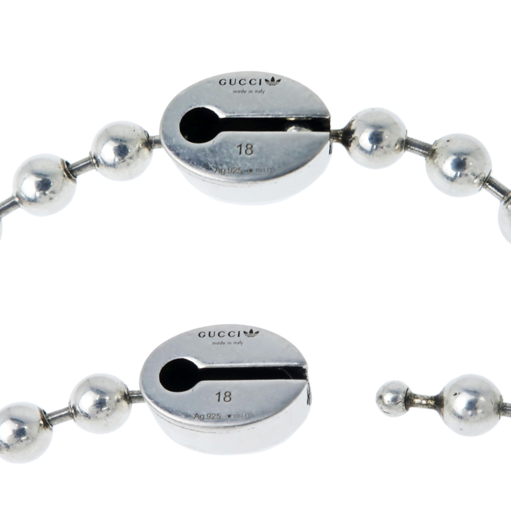 名東】【GUCCI】グッチ アディダス コラボ ブレスレット トレフォイル