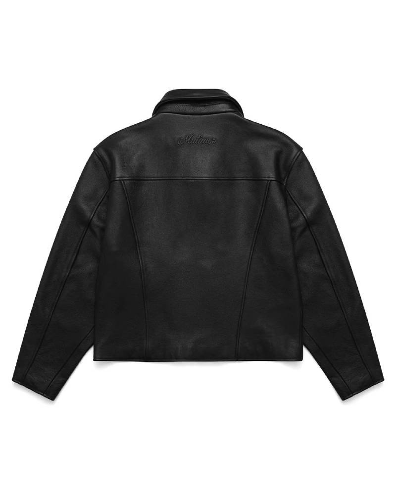 Mutimer Black Leather Jacket