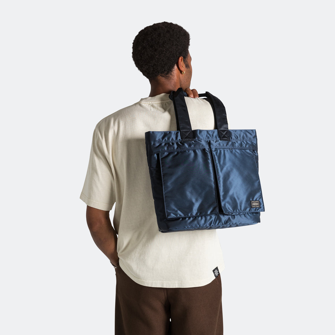 Porter Tanker Tote Bag - Iron Blue | UP THERE