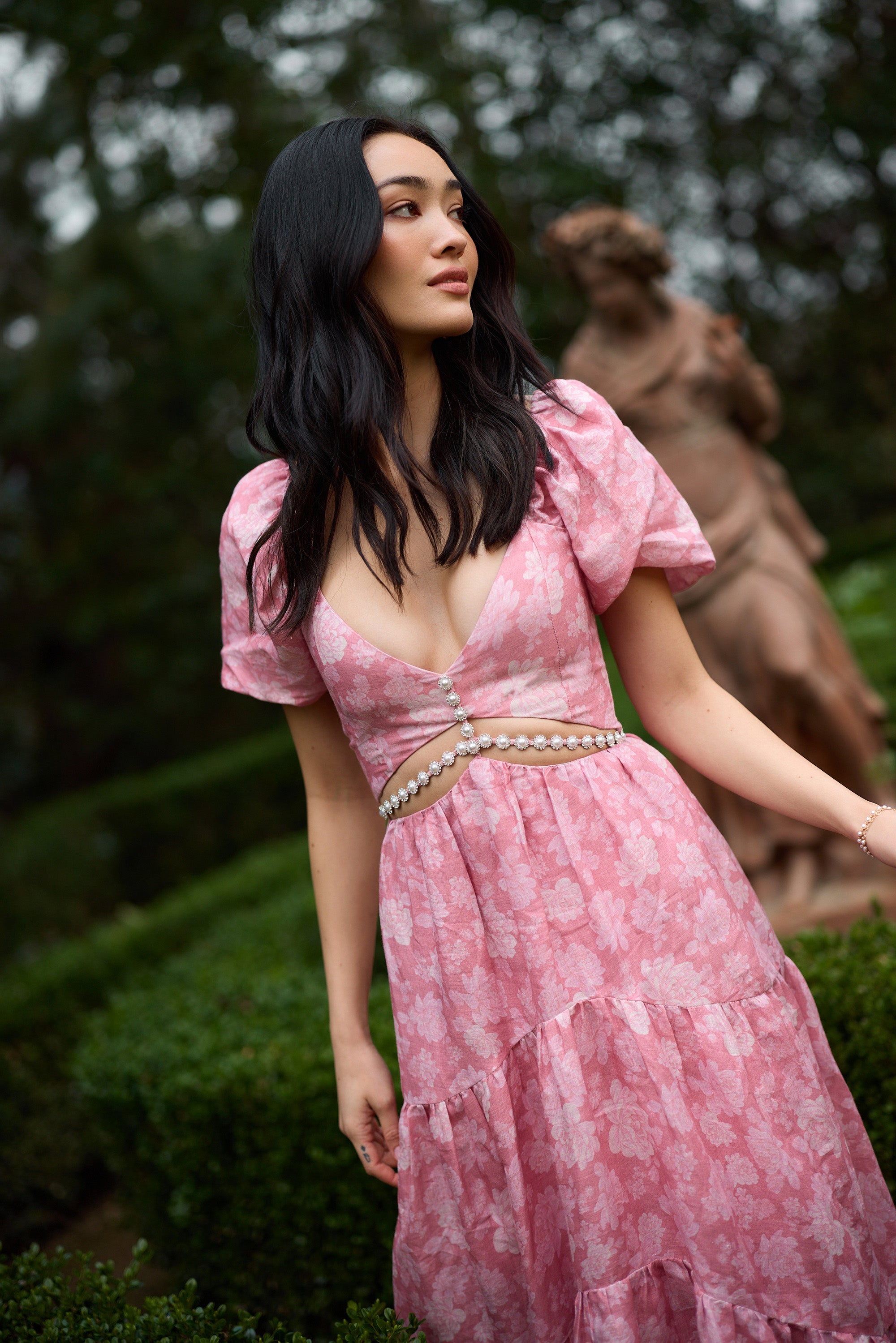 The Emma Dress in Pink Peony Print – V. Chapman