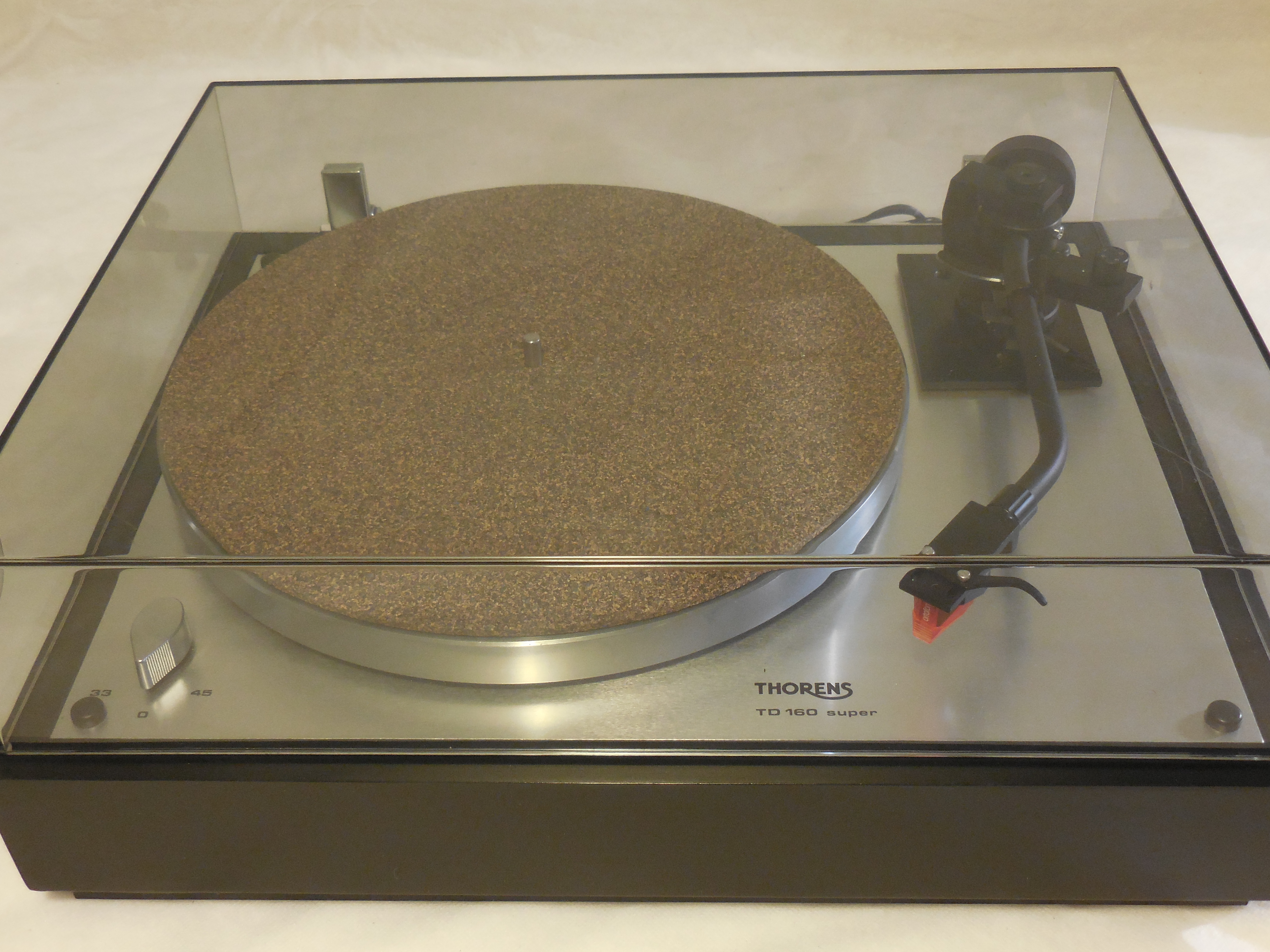 Original Thorens TD-160 Super, Used Sumiko MMT arm, new Ortofon 2M