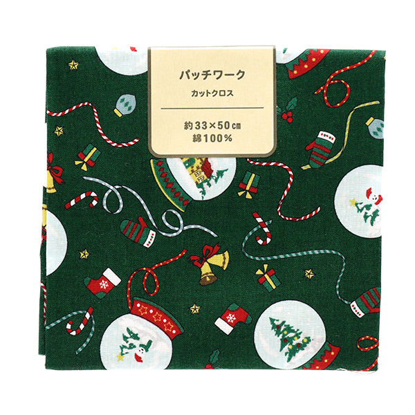 生地 『パッチワーク カットクロス 約33cm×50cm クリスマス スノー