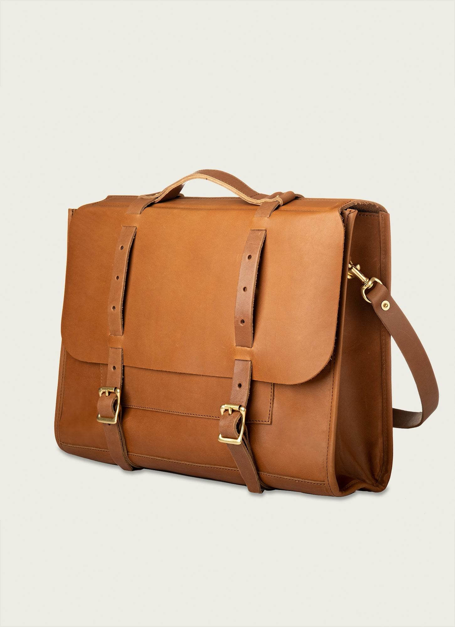 The Meridian Leather Messenger Bag