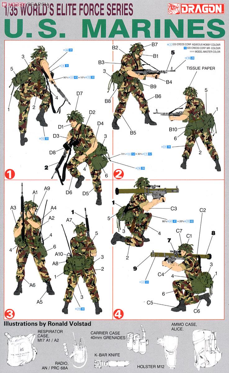 現用アメリカ海兵隊 フィギュアセット (プラモデル) - ホビーサーチ