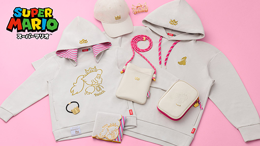 ピーチ姫をテーマにしたグッズをNintendo TOKYOなどで発売。ホワイトと