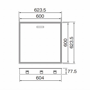高気密型床下点検口 標準型 Joto 城東テクノ [SPF-R6060C-□] 600×600