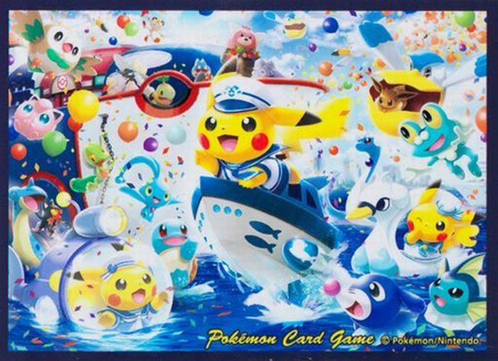 デッキシールド『ヨコハマのピカチュウ(スペシャルBOX)※』64枚入り