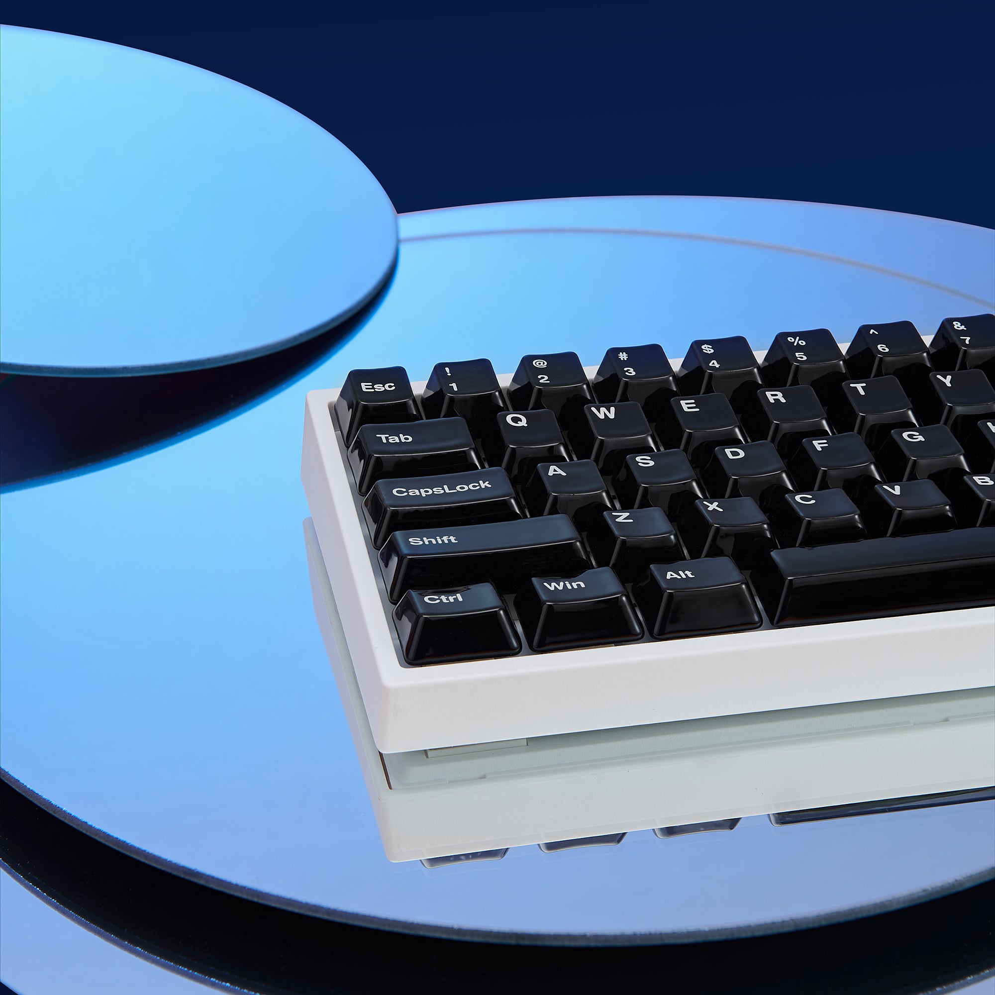 Cerakey Black Ceramic Keycaps Set