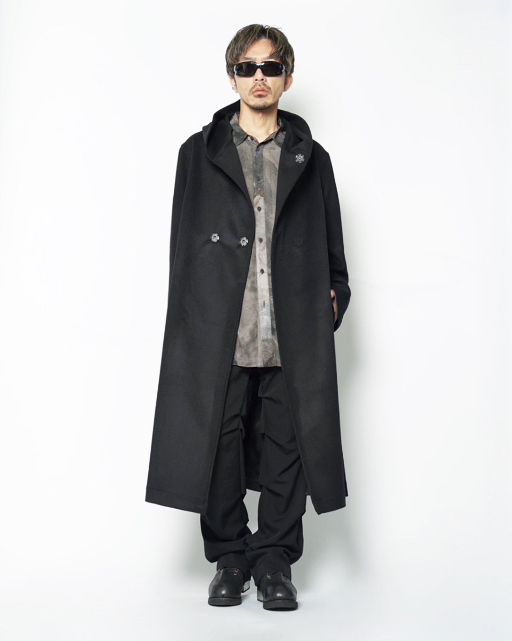 Yohji Yamamoto POUR HOMME】W/Ca BEAVER HOODED COAT -Amanojak.