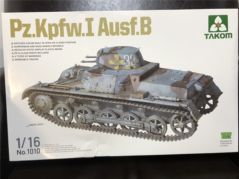 AMPS Reviews - TAKOM - Pz.Kpfw. I Ausf. B ( 1/16 ) First Look