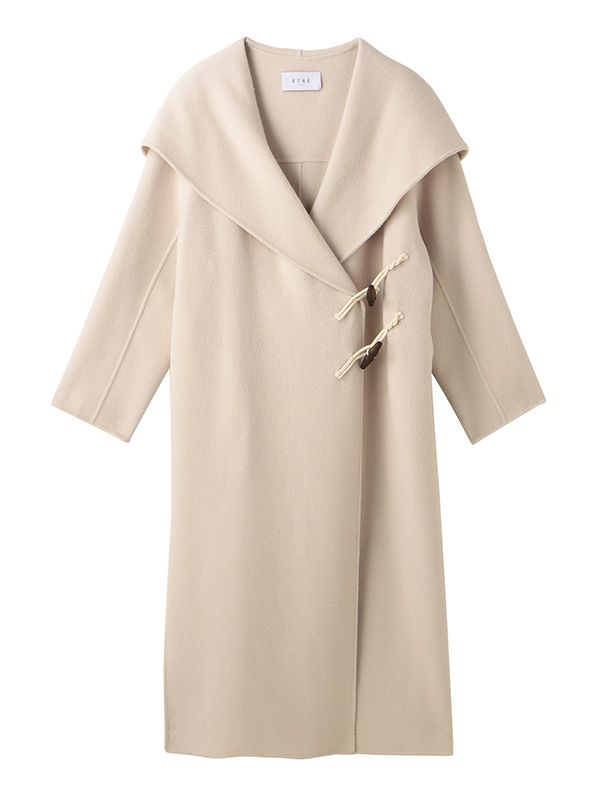 ETRE TOKYO - フーディーリバーダッフルコート - GREIGE | ADDICT WEB SHOP