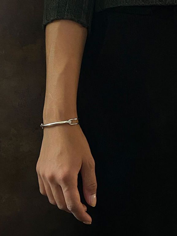 WERKSTATT:MUNCHEN - ブレスレット ハンマード リンク - bracelet