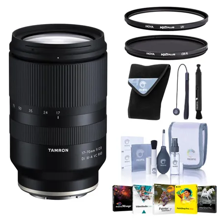 Tamron 17-70mm f/2.8 Di III-A VC RXD Lens for Sony E, Bundle with