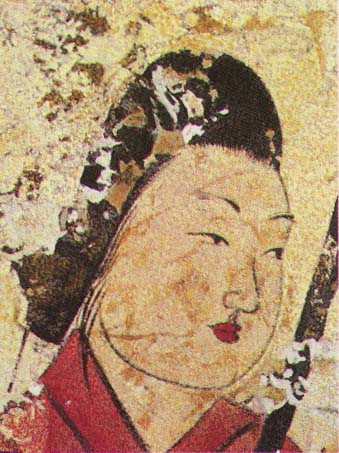 飛鳥資料館／高松塚／女子人物壁画／ASUKA/takamatutuka kofun jyosihekiga