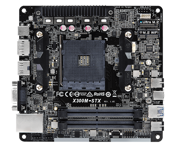 ASRock　DeskMiniA300Series ASRock > X300M-STX