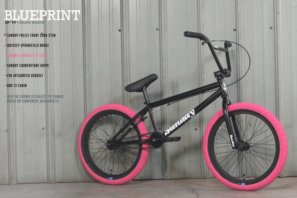 2022 SUNDAY BMX サンデー BLUEPRINT 20 G-BLACKw/PINK TIRE SBX181-BK